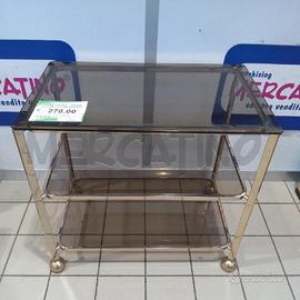 CARRELLO BAR VINTAGE ALLEGRI OTTONE DORATO