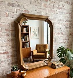 Specchio vintage con Cornice in Legno(60x90)
