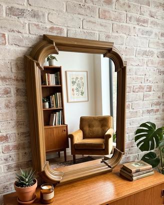 Specchio vintage con Cornice in Legno(60x90)