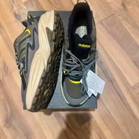 Scarpe Adidas uomo grigie e verdi