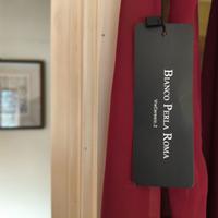 abito bordeaux in chiffon