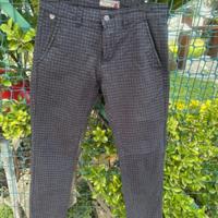 Pantalone cotton e silk a quadri M 46