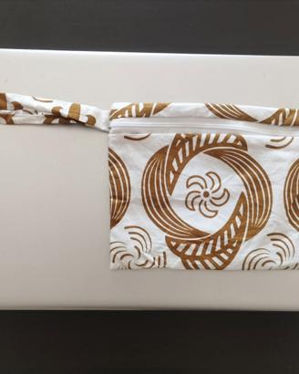 Pochette con stampa africana wax