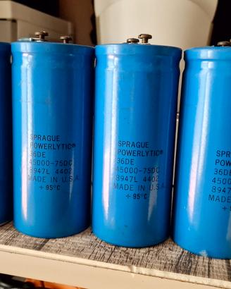 condensatori Sprague 45.000 uf 