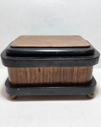 Antico Cofanetto Portagioie in Legno - Art Déco