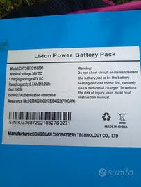 batteria per monopattino elettrico 