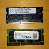 n. 2 banchi RAM 4GB PC3-10600