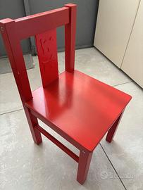 Sedia IKEA per bambini Rossa