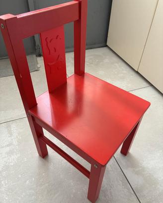 Sedia IKEA per bambini Rossa