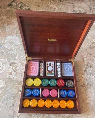Renzo Romagnoli Set Poker Vintage in Legno