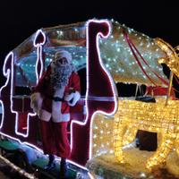 slitta babbo natale elfo