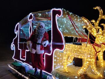 slitta babbo natale elfo