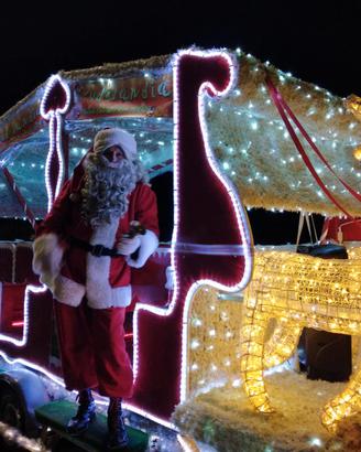 slitta babbo natale elfo