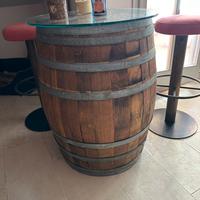 Botte con ripiano in vetro