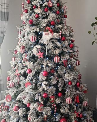 ALBERO DI NATALE ROCCARASO INNEVATO CM 240
