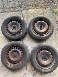 4 Cerchi in ferro 15 Fiat Punto EVO
