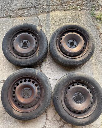 4 Cerchi in ferro 15 Fiat Punto EVO