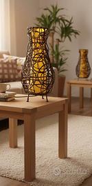 lampade in rattan naturale