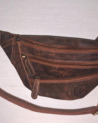 marsupio Roncato marrone in pelle