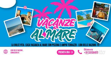 CASA VACANZA a Lido delle Nazioni con piscina