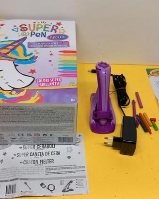 Crayola Super Pen Neon - Sciogli la cera e crea i