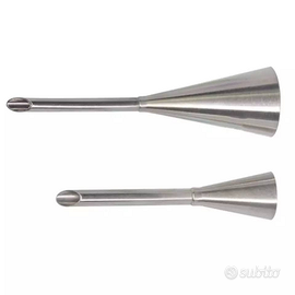 2 Beccucci sac a poche, in acciaio inossid