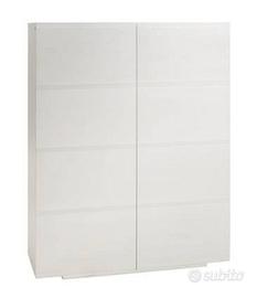 Credenza in frassino laccato bianco