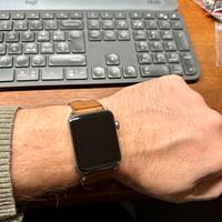 Apple Watch serie 0 acciaio e cuoio
