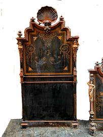 Letti dell'800 con intarsi di madreperla