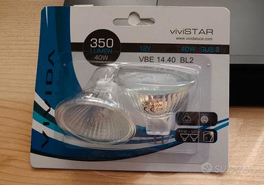 faretti gu5.3 dimmerabili, 40w 350lumen luce calda