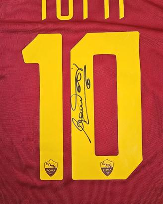 Maglia AS Roma 2016/17 Autografata Totti Video