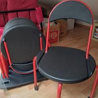 Sei sedie pieghevoli Lamm Clark Compasso d'oro