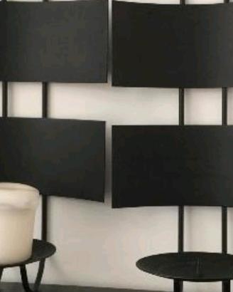 Portacandele eleganti (2) da parete neri