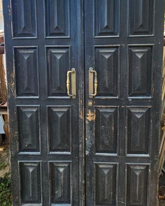 Portone antico in legno massello, anni 30