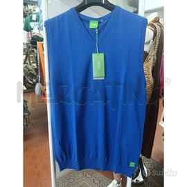 GILET UOMO HUGO BOSS BLU ELETTRICO