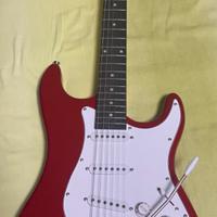 Chitarra elettrica rossa+attrezzatura