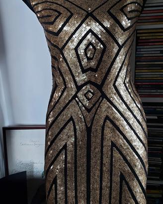 Abito Sera paillettes dress art deco' + décolleté