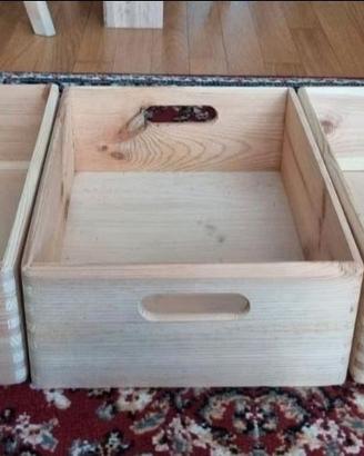 3 cassetti in legno 39x29x14