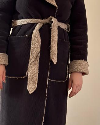 Cappotto lungo in treddy
