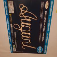 scritta luminosa natale