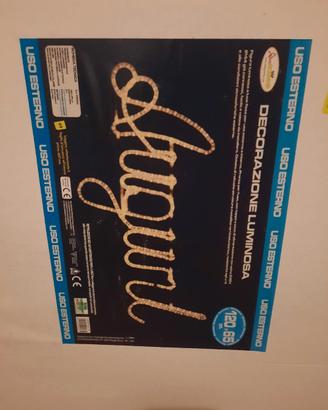 scritta luminosa natale