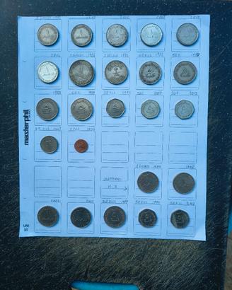 24 Monete Arabe Rare-Emirati Arabi e Arabia Saudit