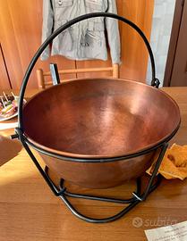 paiolo in rame motorizzato