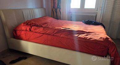 letto contenitore Oggioni in pelle