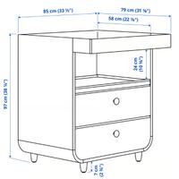 Fasciatoio IKEA MYLLRA - Pari al NUOVO e GIÀ MONTA