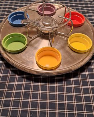 Set fonduta bourghignonne girevole vintage