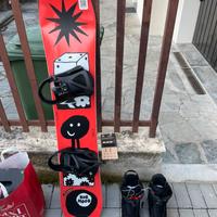 Snowboard Bataleon 143+attacchi Burton step on