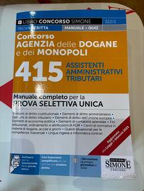 Libro per studio agenzia delle dogane e monopoli