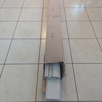 Porta a soffietto 82x210 bianco pastello in pvc