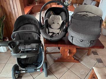 Trio Stokke Crusi + 2 basi Isofix